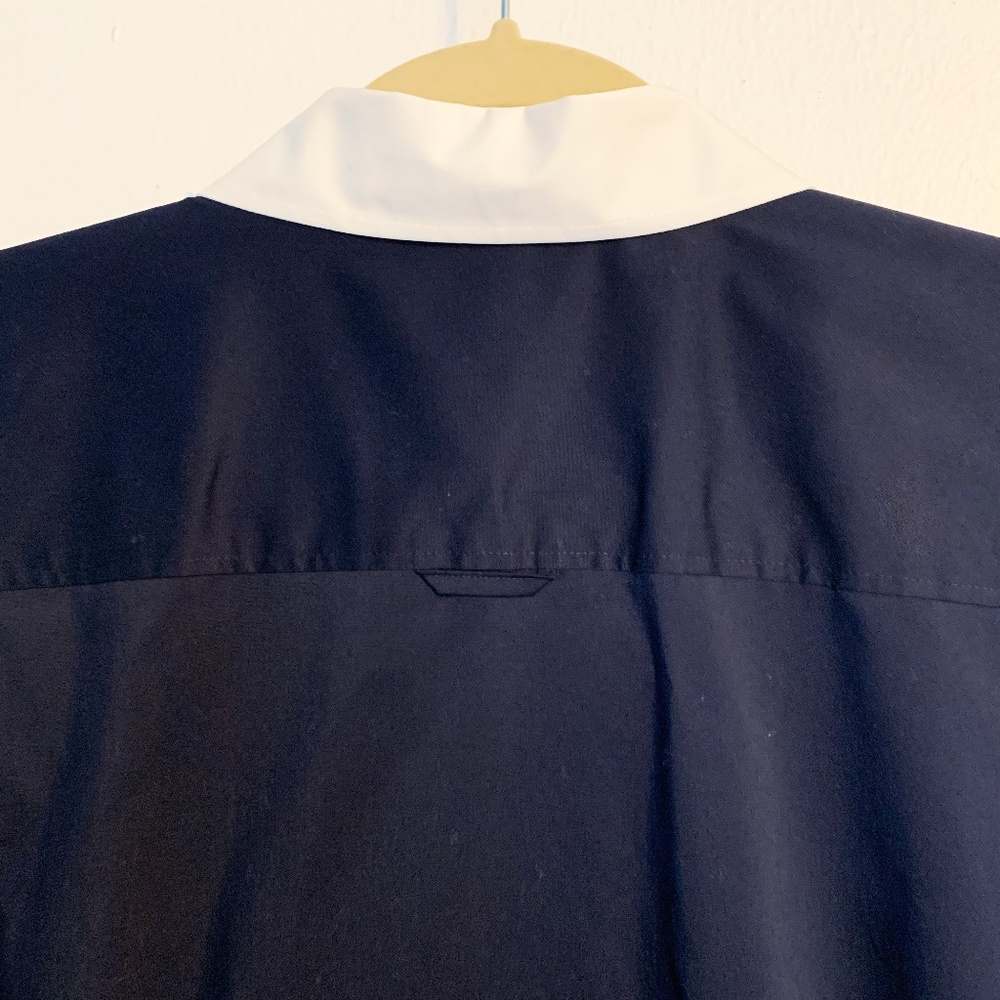 Navy & White Blouse | Size 6 - Picture 7 of 7
